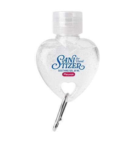 GREEN FLORAL HEART KEYRING SANITIZER 30ml