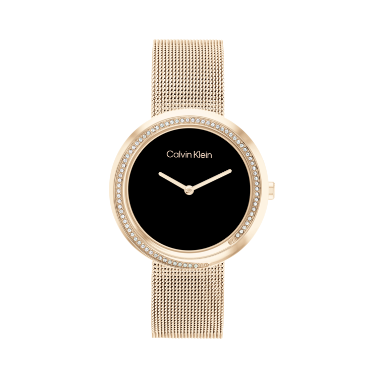 韩际新世界网上免税店-CALVIN KLEIN WAT-手表-TWISTED BEZEL 34 Mesh 手表（女款）