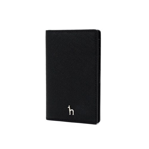 HIHO3F131BK 블랙 퍼피로고 플랫 카드지갑