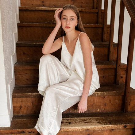 Blanc 睡衣套装 奶油色