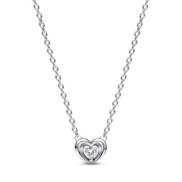 신세계인터넷면세점-판도라-necklace-래디언트 하트 & 플로팅 스톤 펜던트 콜리에 네크리스