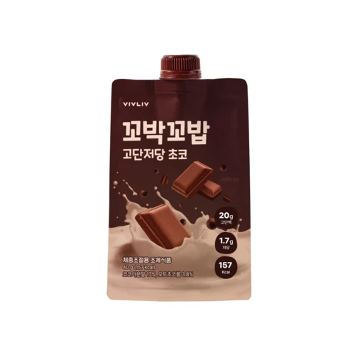 [꼬박꼬밥] 고단저당 쉐이크_ 초코 (40g x 7개입)