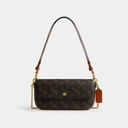 Brooke Flap Chain Bag with Horse and Carriage Print