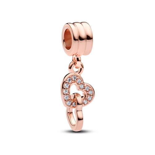 INTERLOCKING HEART DANGLE CHARM 垂饰
