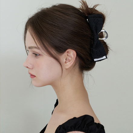 edel ribbon silver claw - black