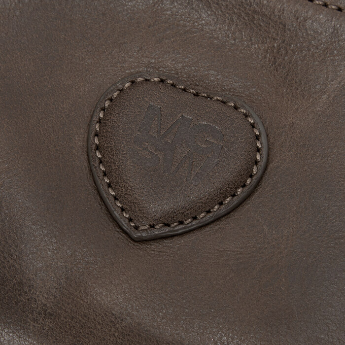 HEART ZIPPER WALLET_washed brown pull-up - 마지셔우드 - 패션