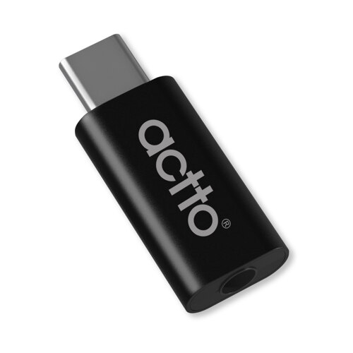 韩际新世界网上免税店-ACTTO-USB-[ACTTO] JOIN TYPE C TO AUX ADAPTER BLACK 连接插头 黑色
