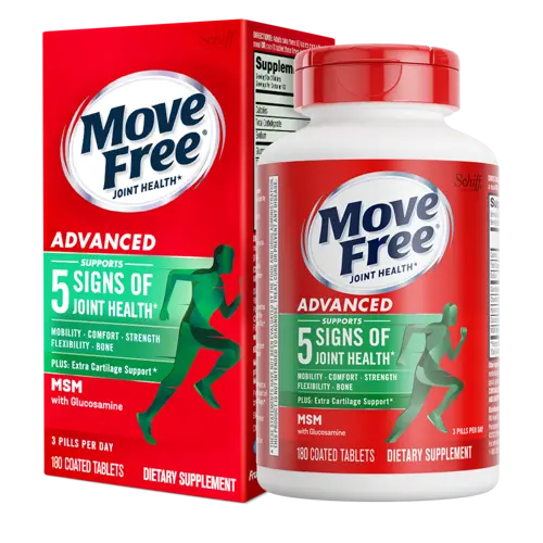 MOVE FREE MSM + GLUCOSAMINE 180 TABLETS 关节营养补充剂