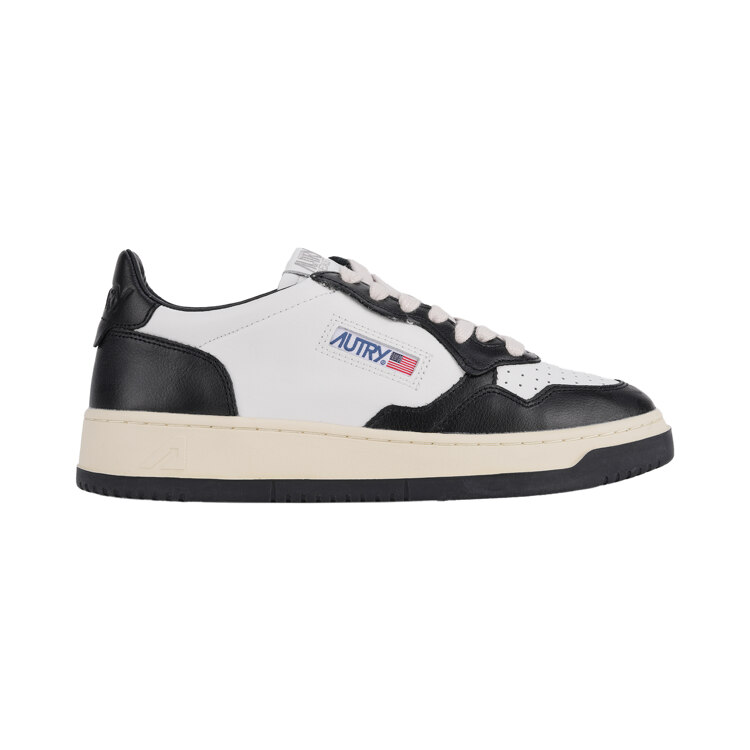 韩际新世界网上免税店-AUTRY-鞋-AUTRY_Medalist Low Sneakers in Two-tone Leather_WHITE
