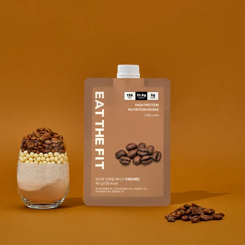 식사대용 단백질 쉐이크 한끼 파우치 1주플랜_카페라떼 [7Pack]
