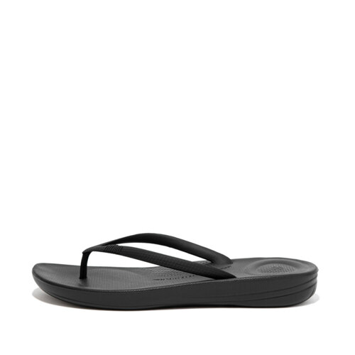 Women IQUSHION ERGONOMIC FLIP-FLOPS All Black