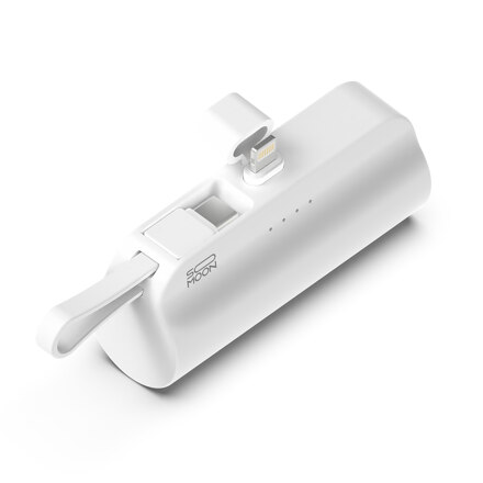 SP-AC50 小纹一体式同步充电移动电源 8针 5000mAh