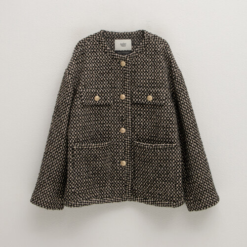 韩际新世界网上免税店-NAIN-服饰-(JK-2858) Wool Margaret Setup Tweed Jacket