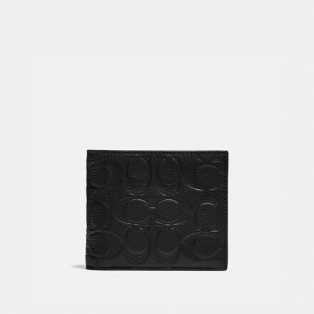THREE-IN-ONE WALLET IN SIGNATURE LEATHER 钱包
