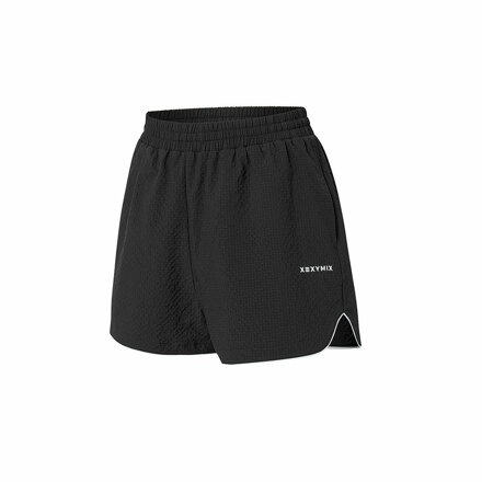 XFK2WR1401 시어서커 배리드 우먼즈 비치 쇼츠 수영복 블랙