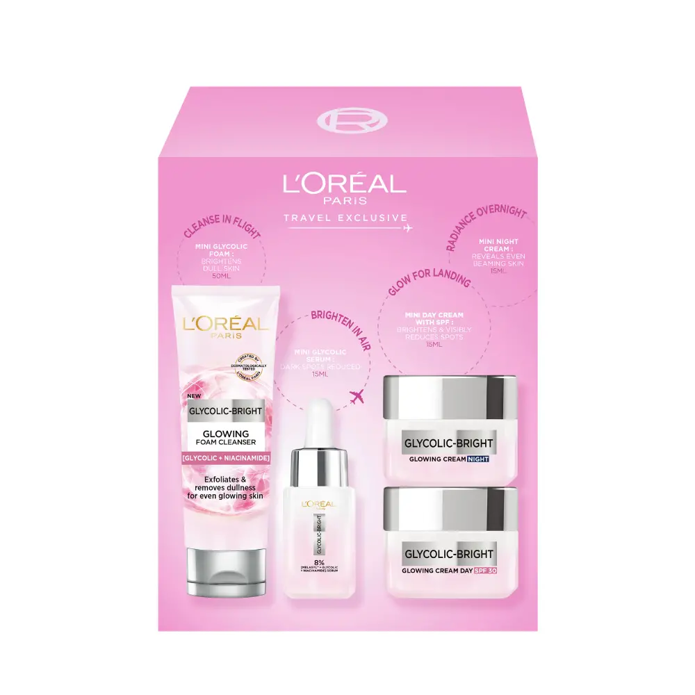 신세계인터넷면세점-로레알 파리-FacialCare-글리콜릭 브라이트닝 [나이아신아마이드 + 멜라실™*] 디스커버리 세트