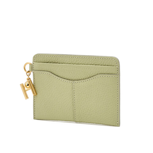 Milky Green H Hardware Cow Leather Card Slot 卡夹