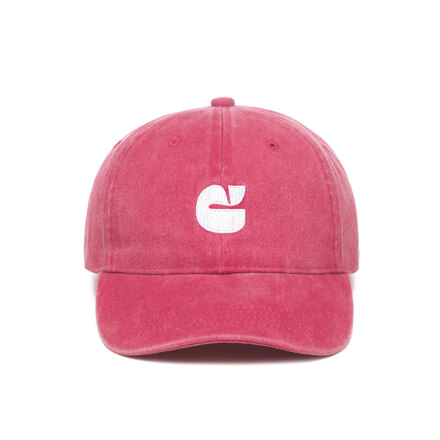 New Logo Washed Cap Red