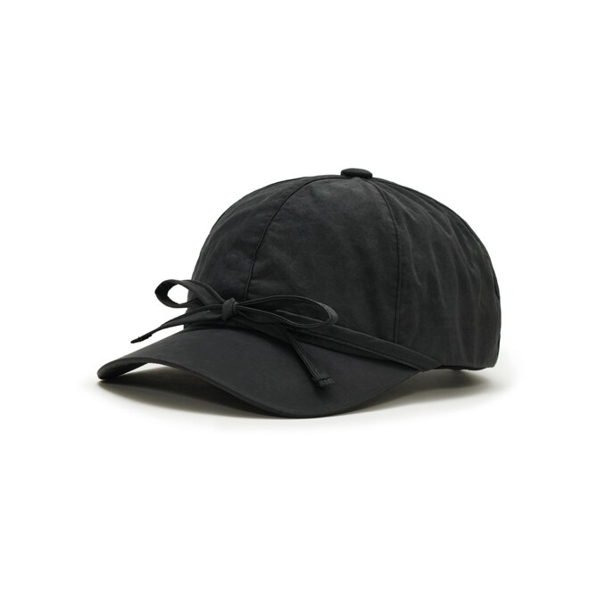 Basic Ball Cap_Ribbon_Black 帽子