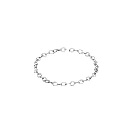14k White Gold chain ring (9호)