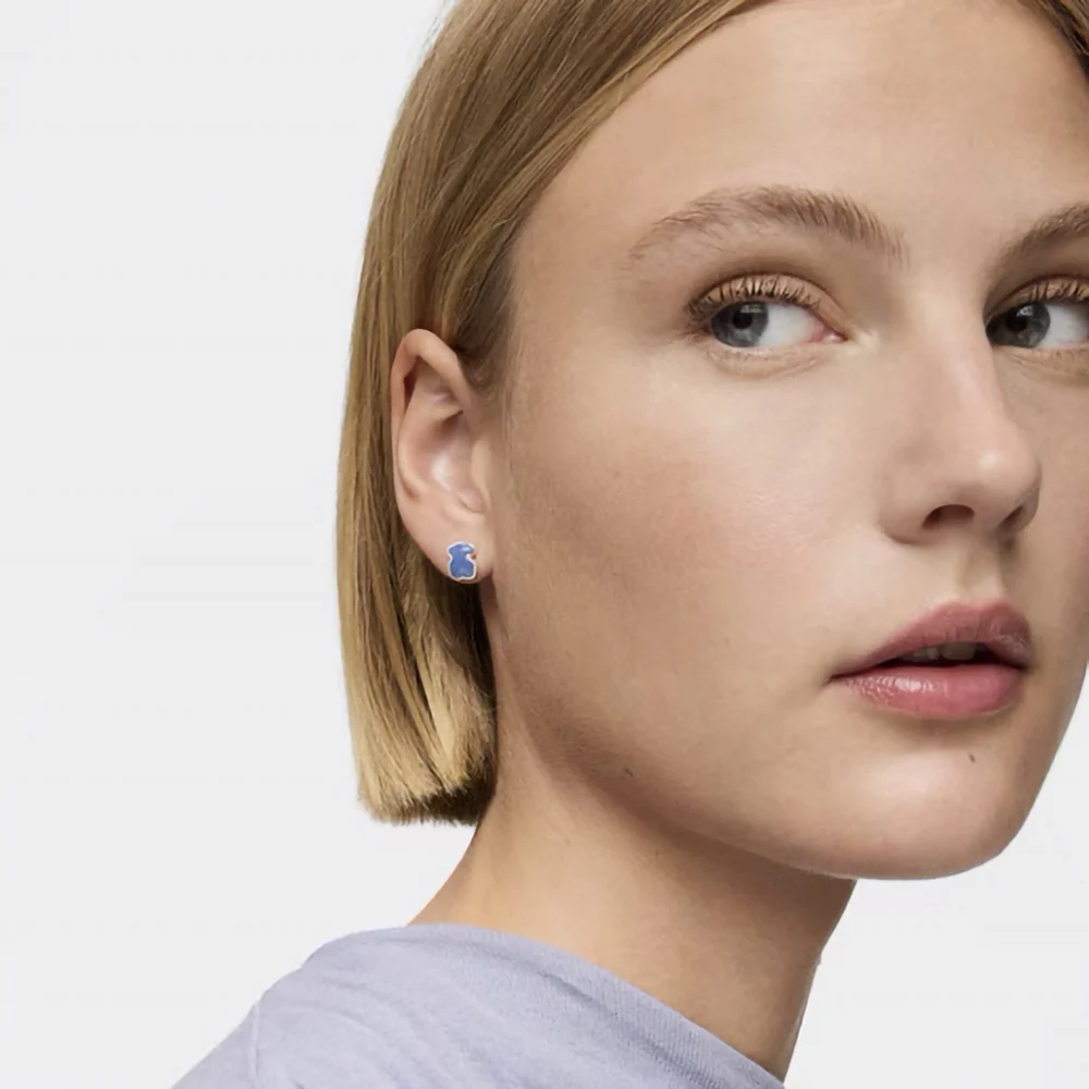 신세계인터넷면세점-토스-earring-TOUS Silver New Color Earrings with Quartz with Dumortierite
