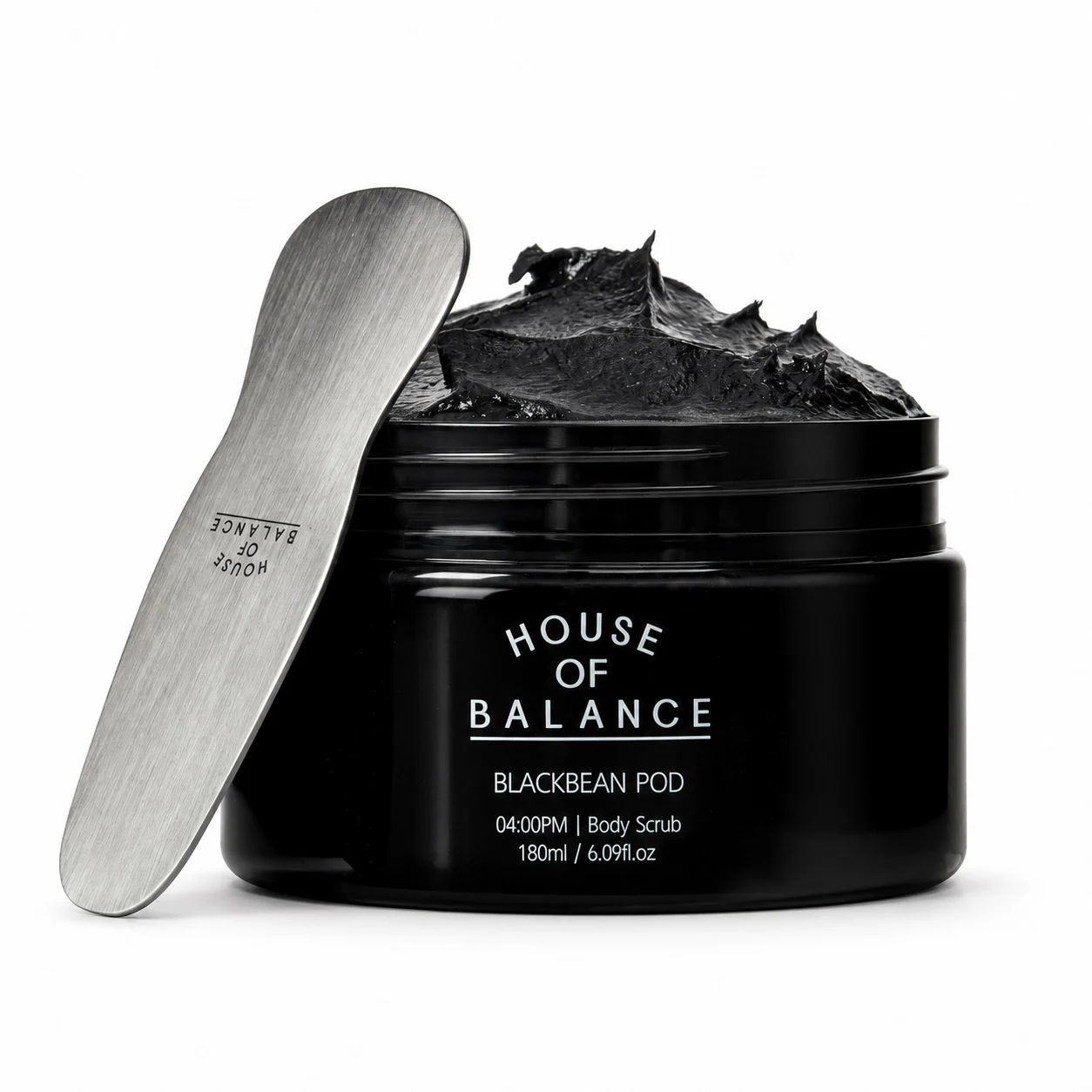 신세계인터넷면세점-하우스오브밸런스-Shower-Bath-블랙빈 바디스크럽 블랙 180ml