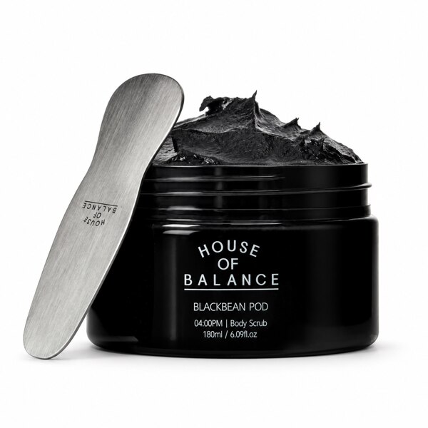 신세계인터넷면세점-하우스오브밸런스-Shower-Bath-블랙빈 바디스크럽 블랙 180ml