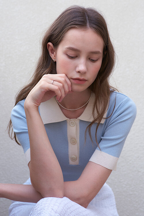 LTG4 COLOR BLOCK KNIT (SKY BLUE)_FREE