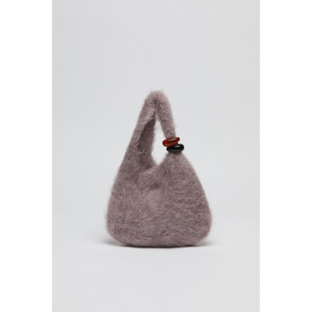 Mini formica knit bag(Smudge pink)