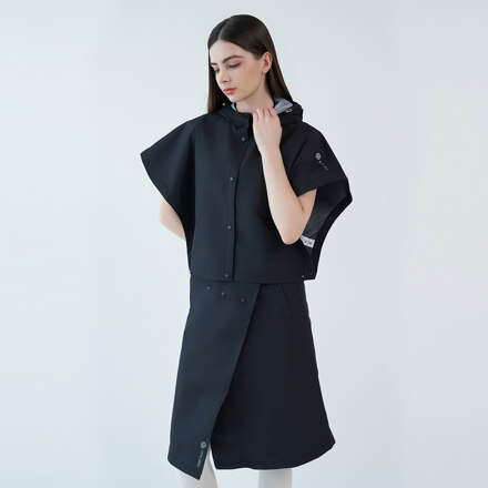 [WOMEN] RAINFLEX TWO-PIECE GOLF RAINSUIT BLACK