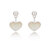 신세계인터넷면세점-타티아나-earring-실버/오로라 하트 진주 이어자켓 귀걸이