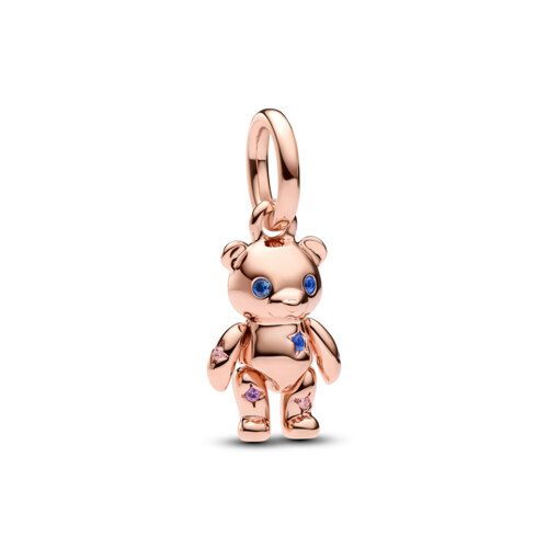 MOVABLE TEDDY BEAR DANGLE CHARM 垂饰