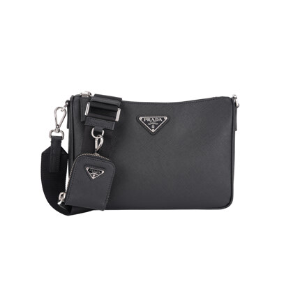SAFFIANO-LEATHER SHOULDER BAG