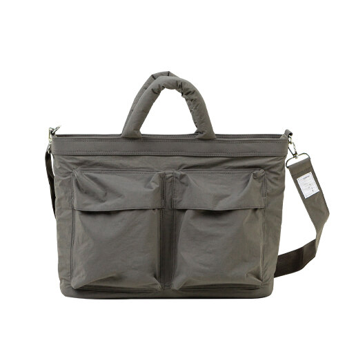 FLUFFY 2POCKET BRIEF SHOULDER (Charcoal)
