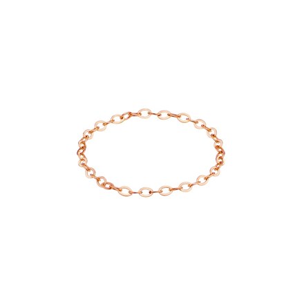 14k Rose gold chain ring (9호)