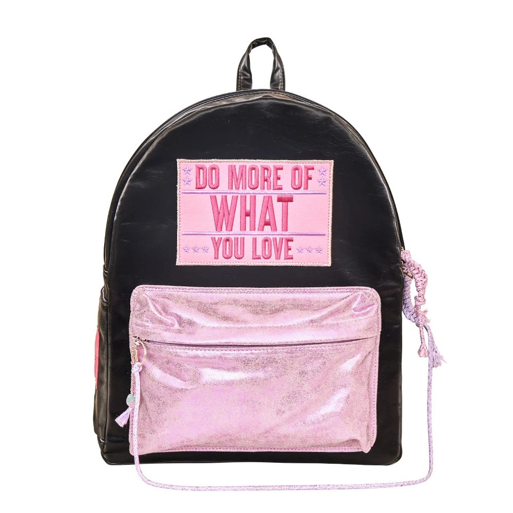 신세계인터넷면세점-앙트레브-casualbackpack-DO MORE OF WHAT YOU LOVE BLACK PINK