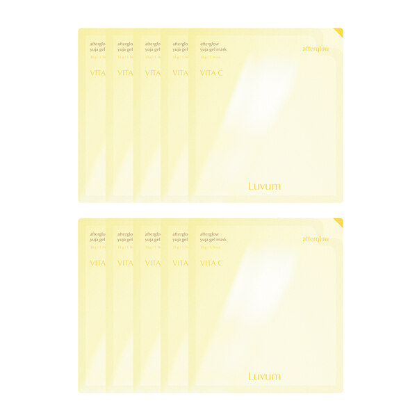 신세계인터넷면세점-러븀-FaceMasksTreatments-애프터글로우 유자 겔 마스크(5매)*2개