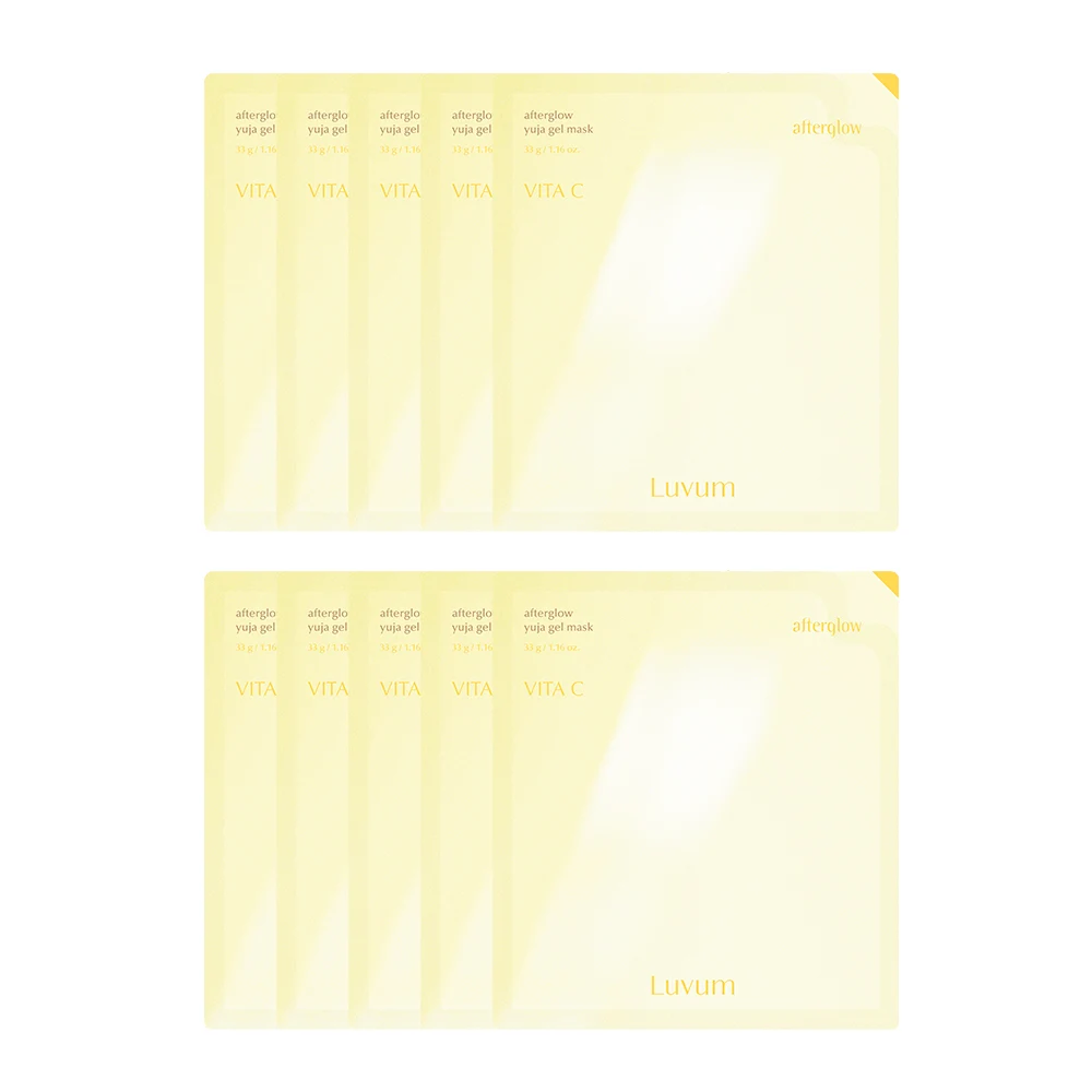 신세계인터넷면세점-러븀-FaceMasksTreatments-애프터글로우 유자 겔 마스크(5매)*2개