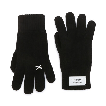 [Finger Hole Gloves] Ribbon Detail Finger Hole Touch Gloves