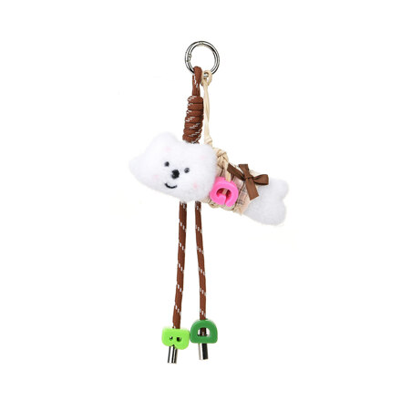 Lucky Puppy Keyring [WHITE]