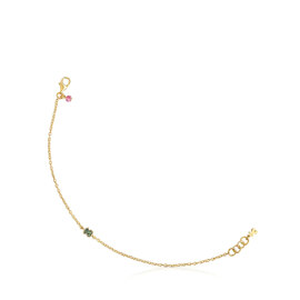 TOUS Motif Vermeil Bracelet with diopside bear