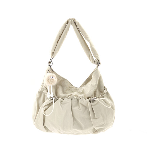 Cozy String Pocket Shoulder 25 Ivory / 舒适绳袋单肩包25 象牙白