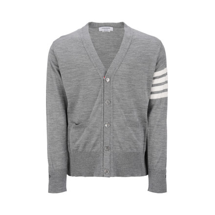 WOOL CLASSIC 4-BAR V-NECK CARDIGAN