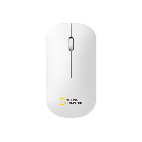 韩际新世界网上免税店-NATIONAL GEOGRAPHIC(ACC)-SMARTWATCH-Wireless Slim Mouse (White), Bluetooth & 2.4GHz 鼠标