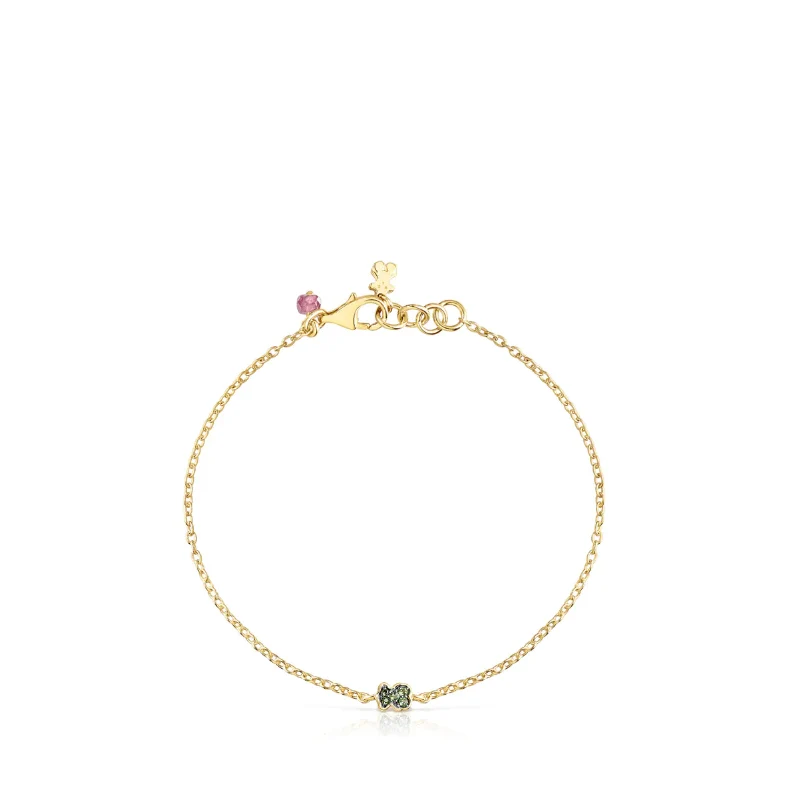 신세계인터넷면세점-토스-bracelet-TOUS Motif Vermeil Bracelet with diopside bear