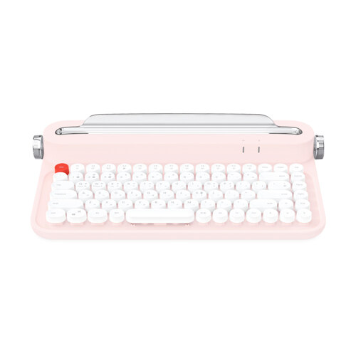 韩际新世界网上免税店-ACTTO-USB-[ACTTO] RETRO MINI BLUETOOTH KEYBOARD B305 键盘 粉色