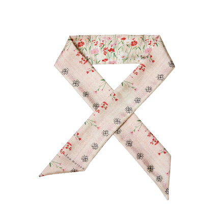 Quiet Blooms Twilly 丝巾
