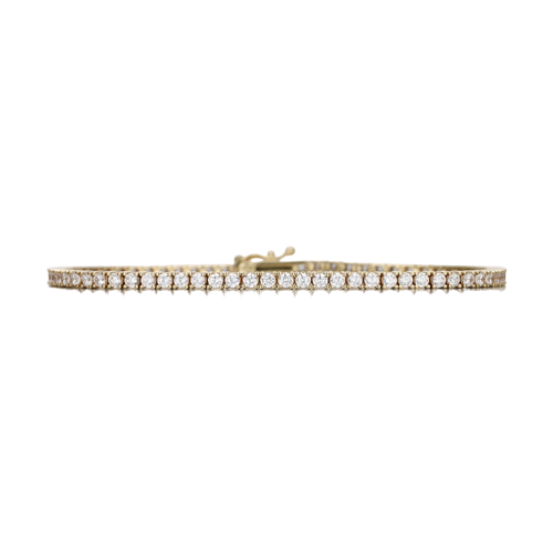DIA-Dia Yellow Gold Tennis Bracelet 2.0
