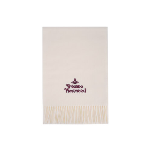 EMBROIDERED LOGO SCARF 30X180