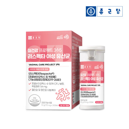 질건강프로젝트365 리스펙타 여성 유산균 (30캡슐)